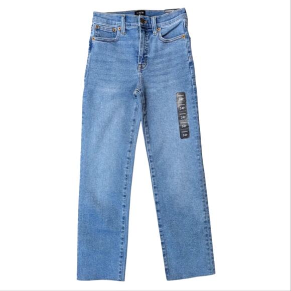 NWT J. Crew Factory Women's Stovepipe Hi Rise Stretch Denim Jeans Size 24P - Picture 1 of 10